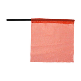 Jersey Staff flag with Plastic Staff in flo orange