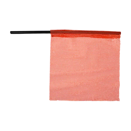 Jersey Staff flag with Plastic Staff in flo orange