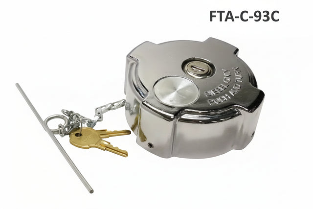 Freightliner Fuel Cap Top with Chrome Finish