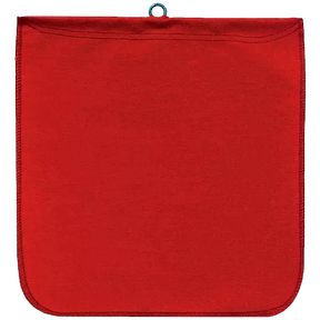 Red Cotton Wire Loop Flag, durable 7 oz. poly/cotton twill, perfect for trucks with a reinforced steel wire loop.