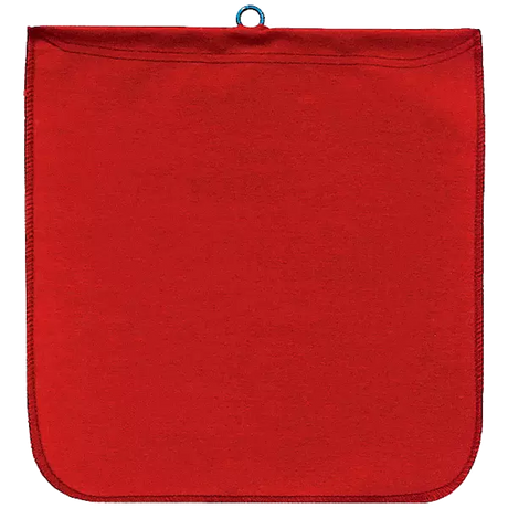 Red Cotton Wire Loop Flag, durable 7 oz. poly/cotton twill, perfect for trucks with a reinforced steel wire loop.