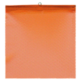 An orange mesh wire loop flag with a metal loop for attaching, designed for use on trucks or with a flag magnet.
