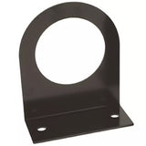 Black Steel Mounting Brackets for 2", 2.5" Round Lights, 4" Round - 1 Hole, 6.5" Oval - 1 Hole, 7 Blade Plug Socket, Din Pole Beacon, STRL Lights and CPL1 Lights