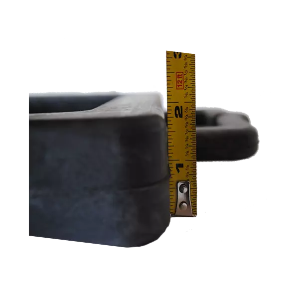rubber pallet stop close up