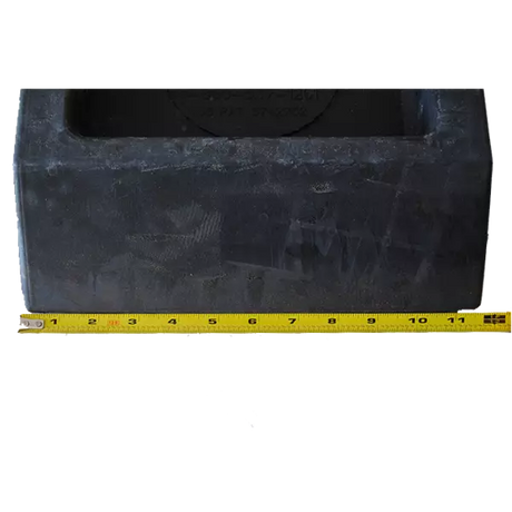pallet jack stop close up measurements