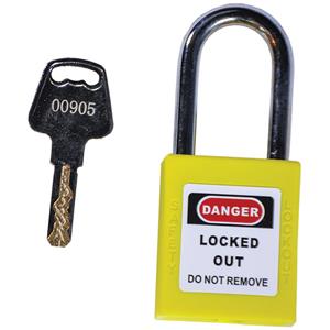 Thermoplastic Padlocks w/ Steel Shackles