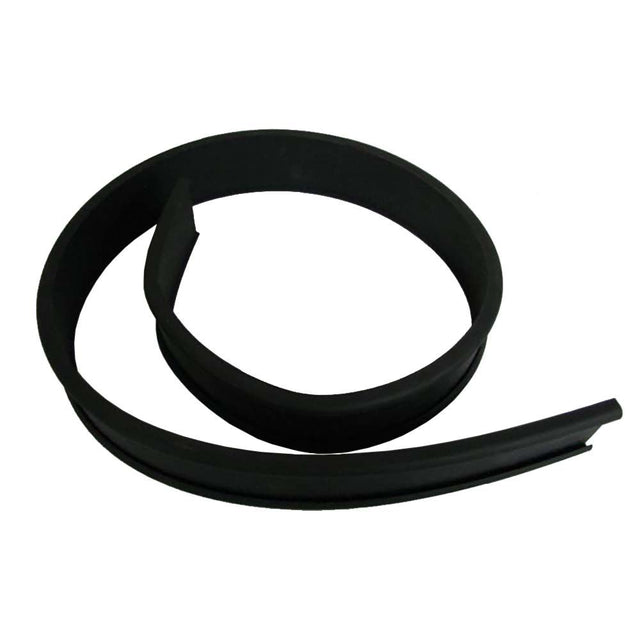 A black rubber fuel tank strap backing with standard width and heavy duty length.