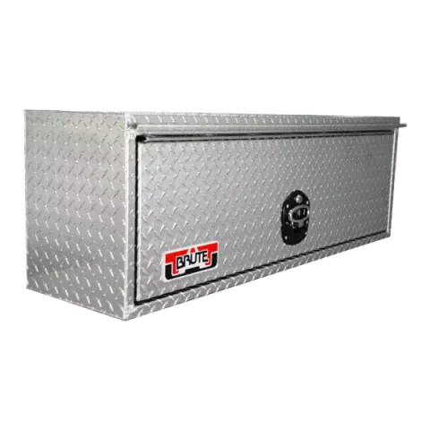 A-TC41B - 18H x 18D x 54W – Aluminum Truck Top Chest Super HD Toolbox,  All Diamond TP Finish, Top Open Single Lid with Gas Springs and Double Lift