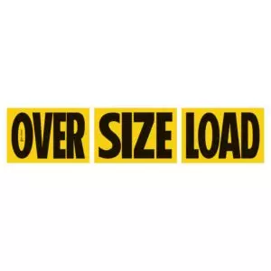 1 OVERSIZE LOAD magnetic sign 6' x 12" Western Style 