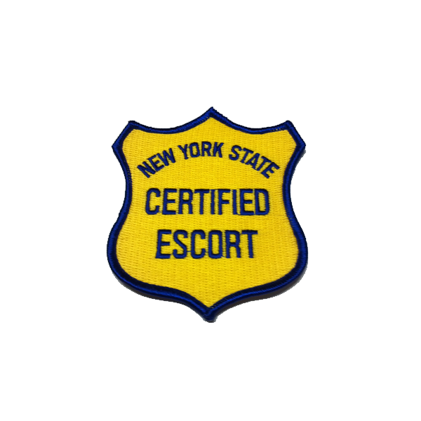 USA / NEW NY State Certified Escort Patch Oversize Load Iron / Sew On 